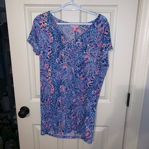 Lilly Pulitzer Duval Cap Sleeved T-Shirt Dress